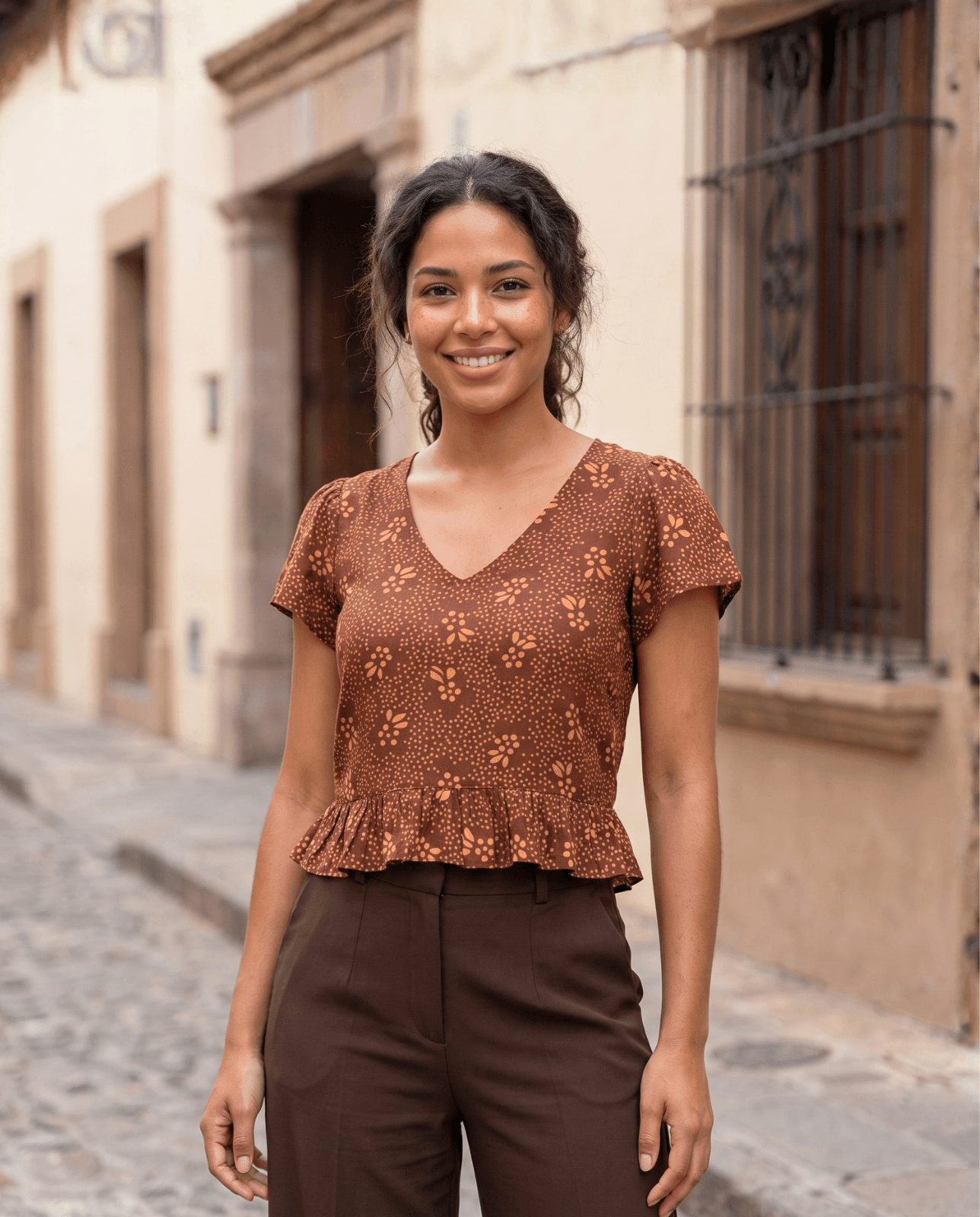 Ketu Planet Shadow Mastery Top | Ketu Graha Top | Brown Terracotta Planetary Tee