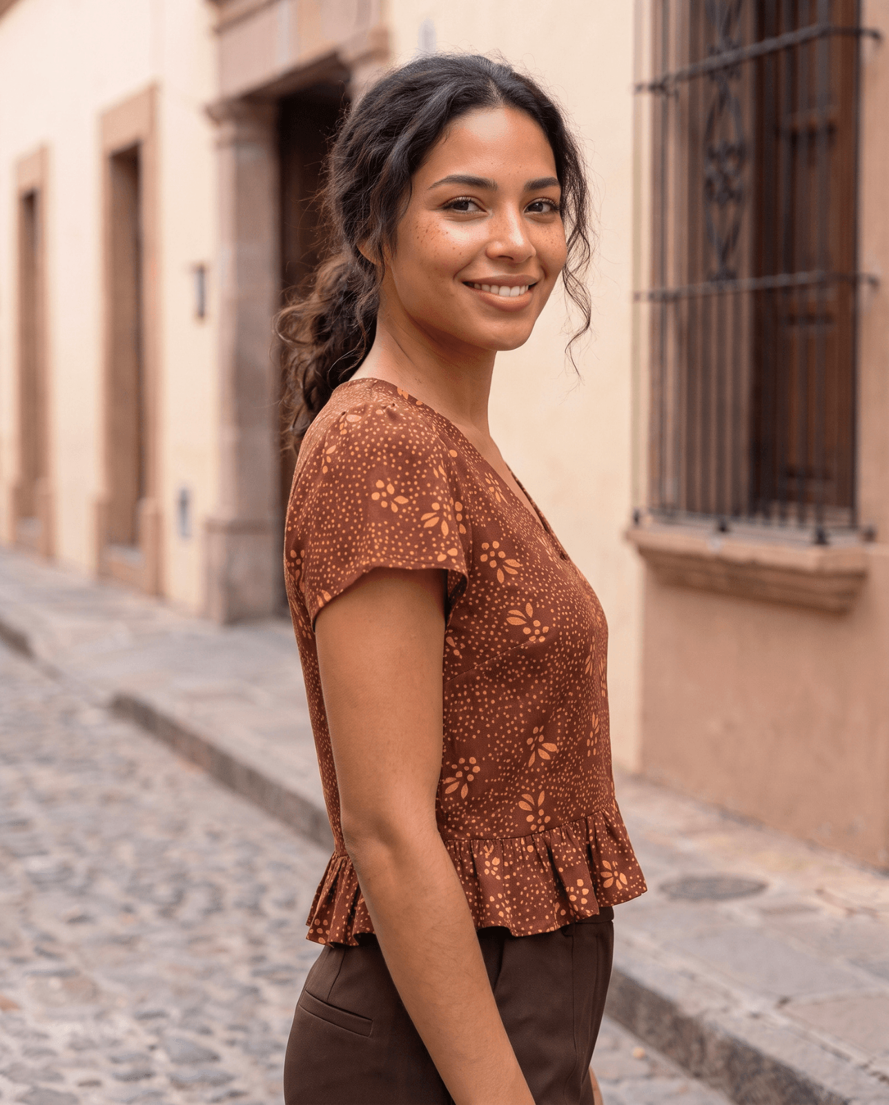 Ketu Planet Shadow Mastery Top | Ketu Graha Top | Brown Terracotta Planetary Tee - Image 2