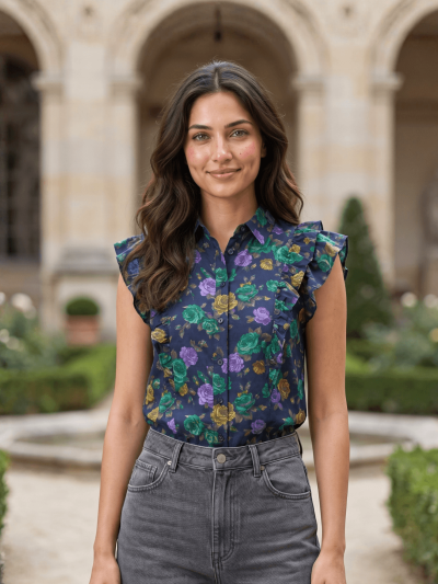Saturn Planet Mastery Top | Shani Graha Top | Navy Charcoal Planetary Tee