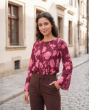 Venus Planet Beauty Top | Shukra Graha Top | Burgundy Pink Planetary Tee